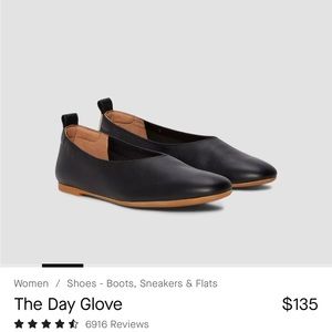 Everlane BUNDLE: Day Glove Flats 7.5 Black White Silver